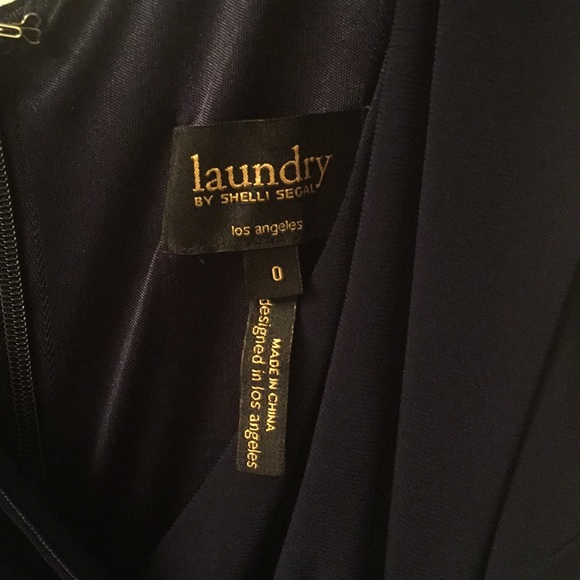 LAUNDRY BY SHELLI SEGAL jeweled front wrap dress 0 - Picture 5 of 8